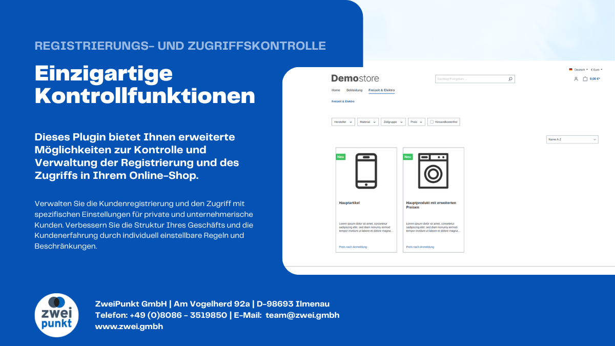 B2B Registrierungs- & Zugriffskontroll-Plugin